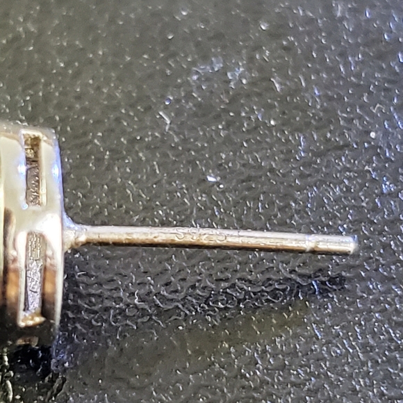 Watch Video / Sterling Silver 925 Solitaire Diamond Halo Earrings / Code1989 - Picture 4 of 8